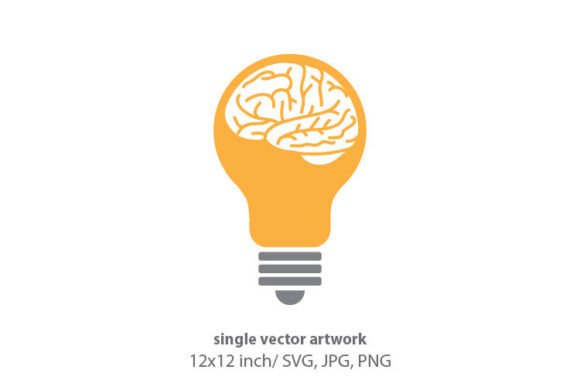 Brain with Bulb: Smart Graphics & Icons for Editorial Impact
