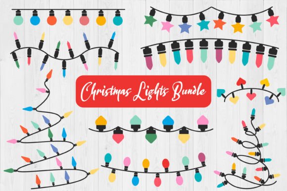 Christmas Lights SVG Bundle Design