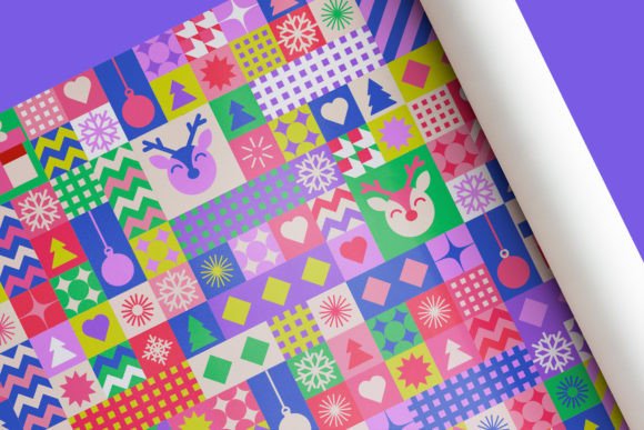 Christmas Seamless Pattern SVG, JPG, EPS Graphics