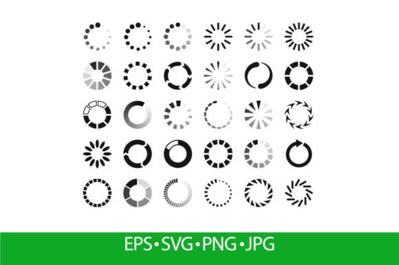 Loading Icon, Buffering and Loader Web Graphics