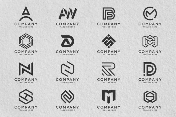 Monogram Logo Design Set. PART 4 — Graphics & Logos