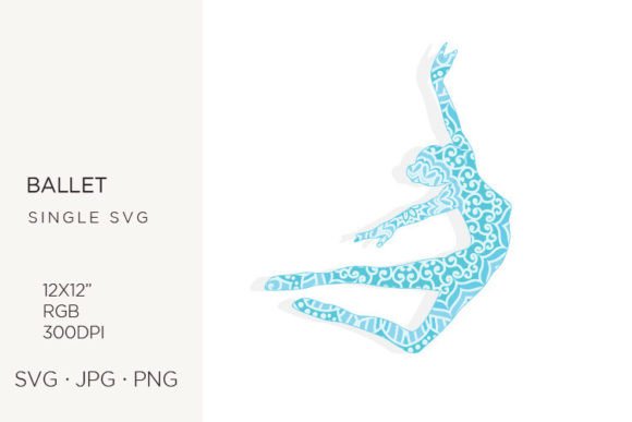 Ornamental Ballet Dancer Graphics & Icons