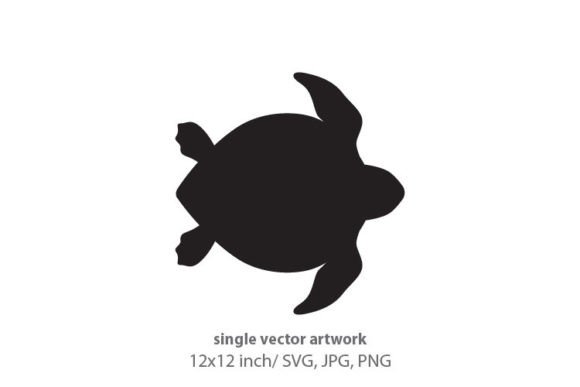 Silhouette of a Turtle