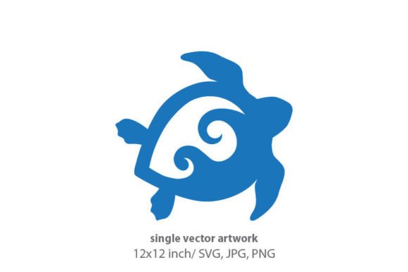 Turtle with Maori Tattoo Shell: Graphics & Icons for Editorial Impact