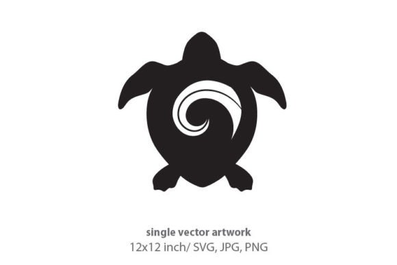 Turtle with Maori Tattoo Shell Logo: Icons & Graphics for Local Branding