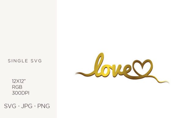 Typography Love String: Graphics & Icons for Editorial Charm